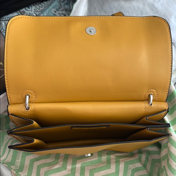 Zara Yellow Crossbody Bag with Elegant Tassel Accent NWOT - Picture 6 of 10